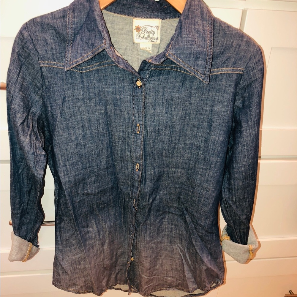Denim top